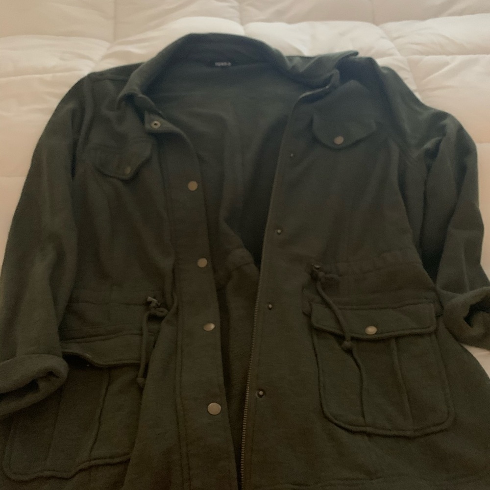 Torrid size 2 Army green light weight jacket